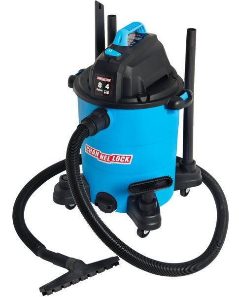 VACUUM WET/DRY 8 GAL 4HP CHANNELLOCK - Wet/Dry
